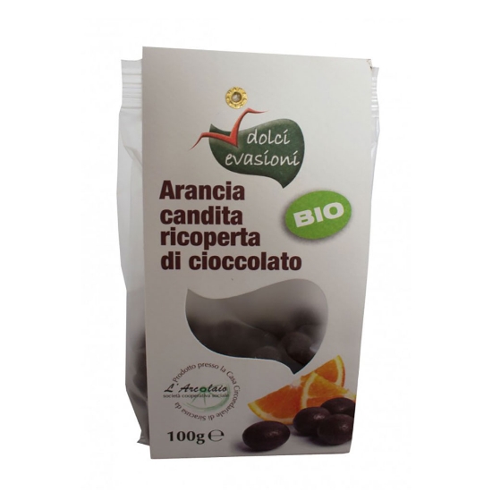 Immagine di Arancia candita ricoperta di cioccolato Bio