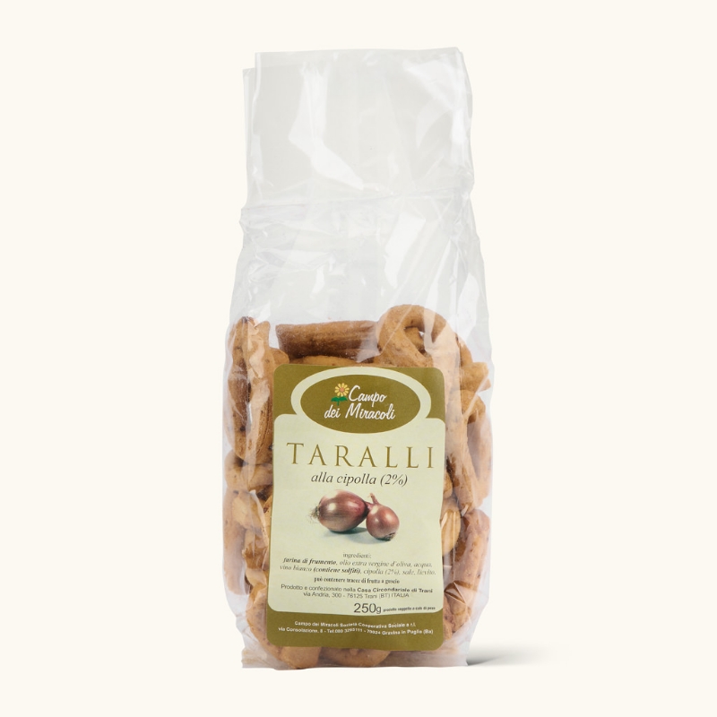 Immagine di Taralli Pugliesi Artigianali Alla Cipolla 250g
