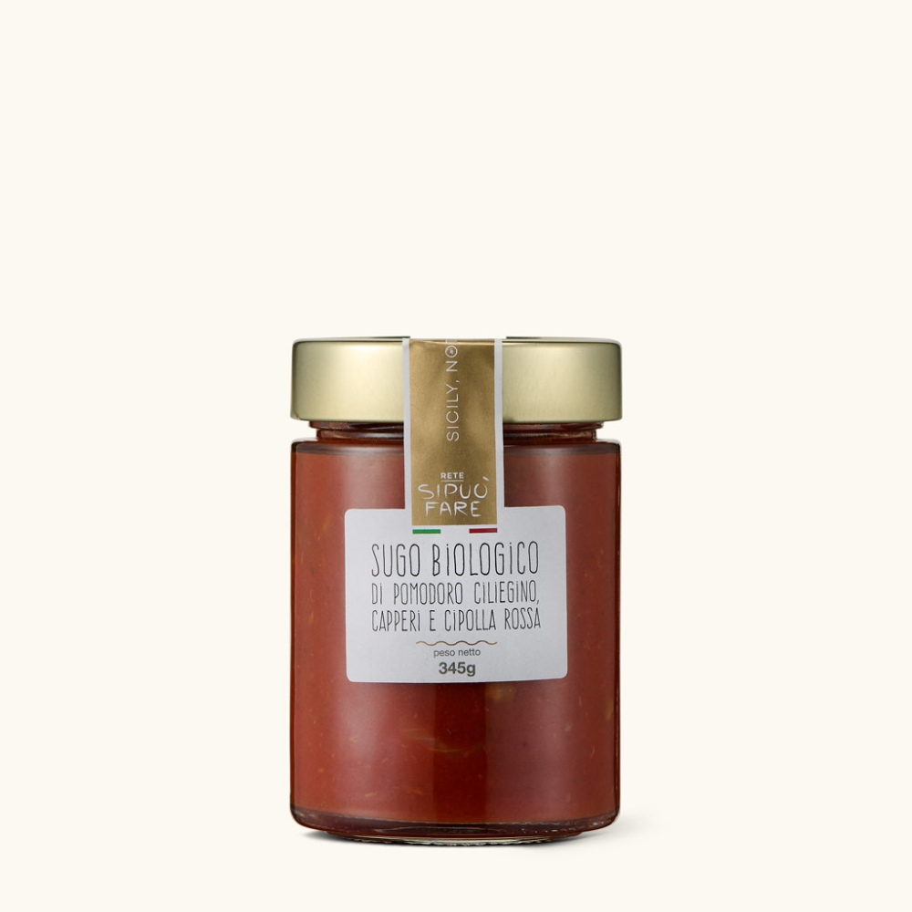 Immagine di Sugo Bio Di Pomodoro Ciliegino, Capperi E Cipolla Rossa 345g