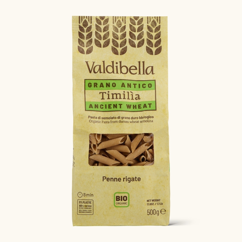Immagine di Penne Rigate di Grano di Timilìa Bio Trafilate al Bronzo 500g