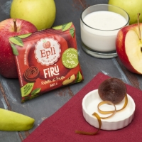 Rotella Di Frutta Eplì 100% Mela, inclinata a dx con rotella su piattino