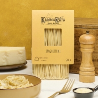 Spaghettoni Pasta Artigianale Siciliana, vista frontale macinapepe