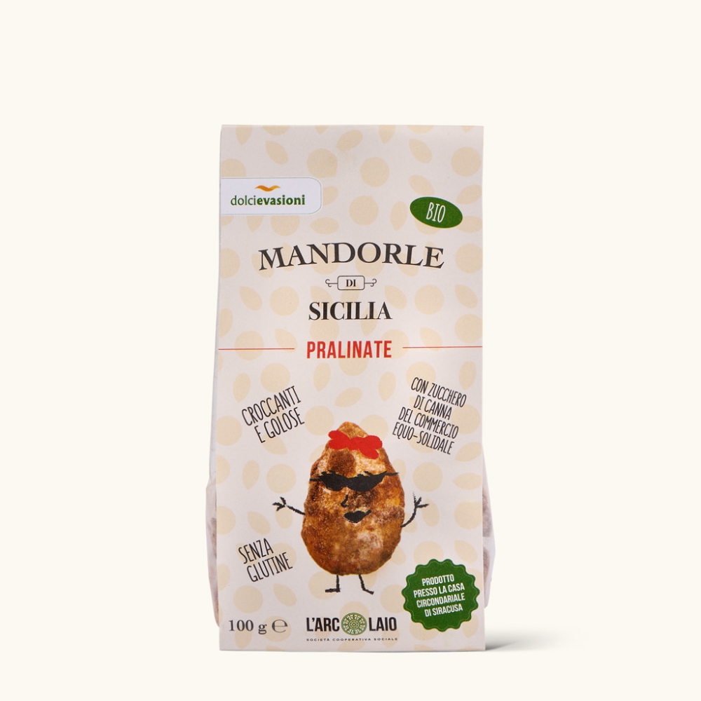 Immagine di Mandorle Di Sicilia Pralinate Bio 100g