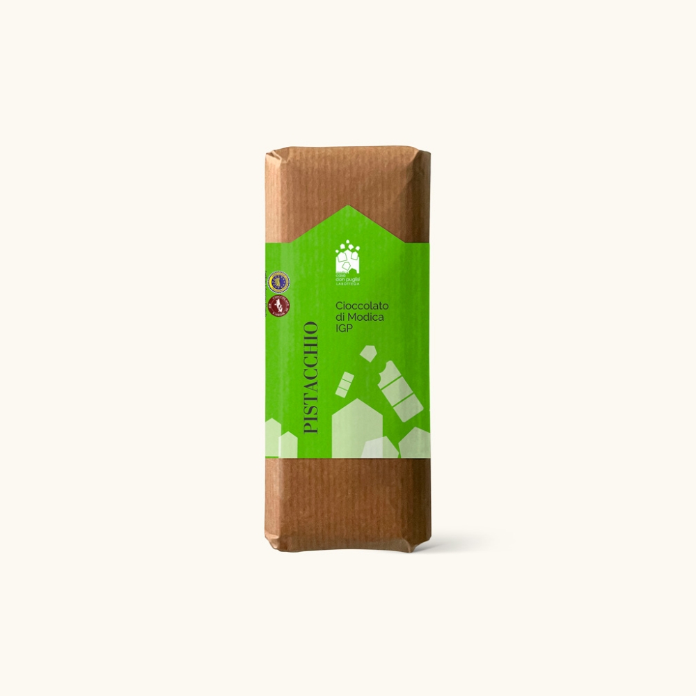 Immagine di Cioccolato di Modica IGP al Pistacchio 100g