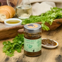 Bagnet vert, frontale, ambiente apertivo, prezzemolo intorno