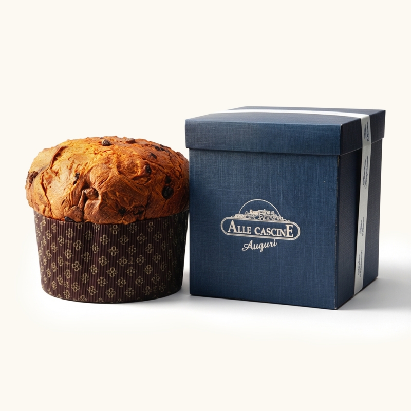 Panettone Artigianale Albicocca e Marron Glacé in Scatola 750g