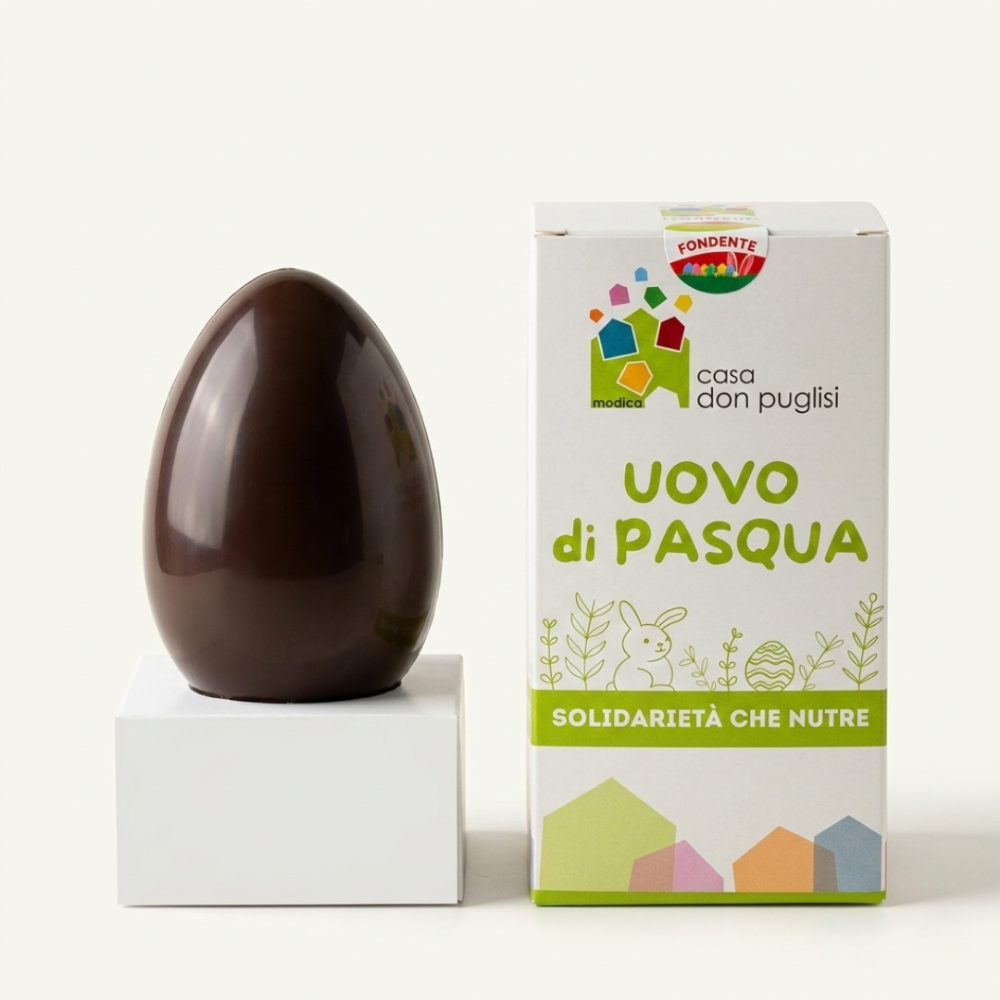 Immagine di Uovo di Pasqua al Cioccolato Fondente 220g