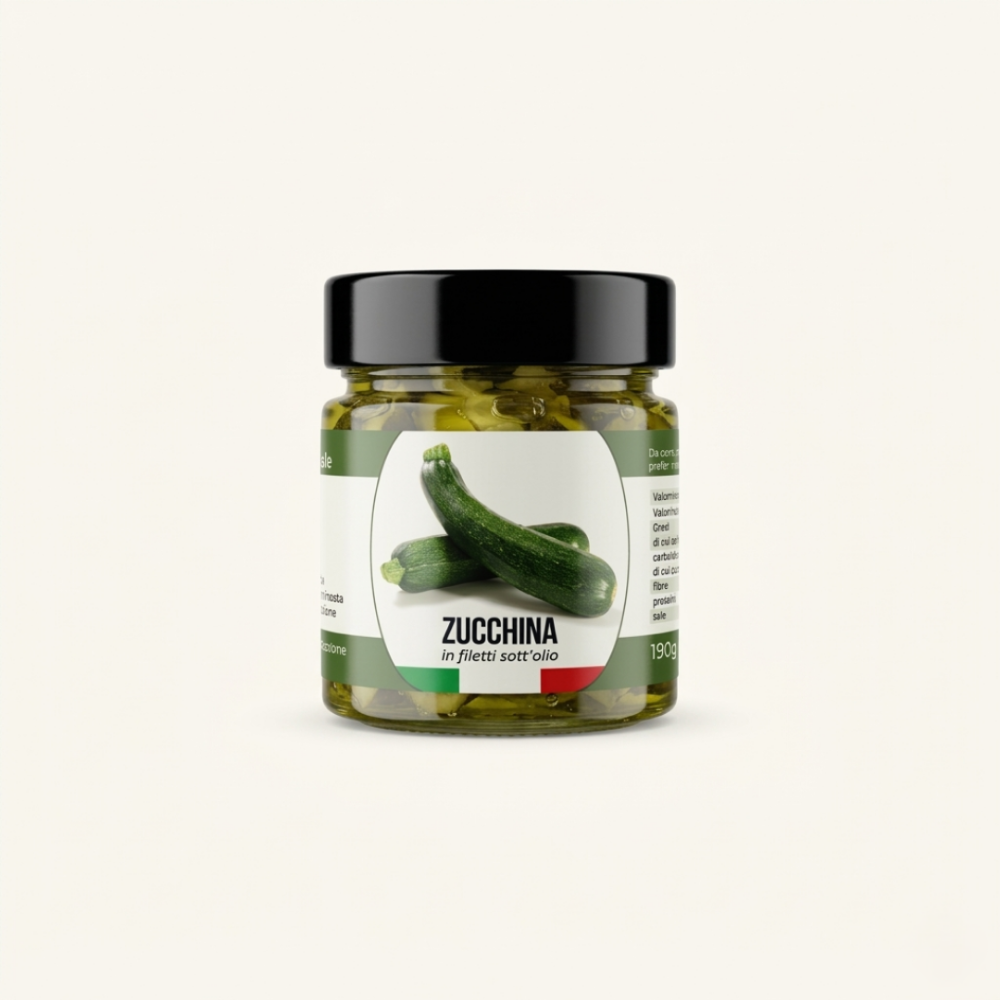 Immagine di Zucchine a Filetti Sott'Olio 190g
