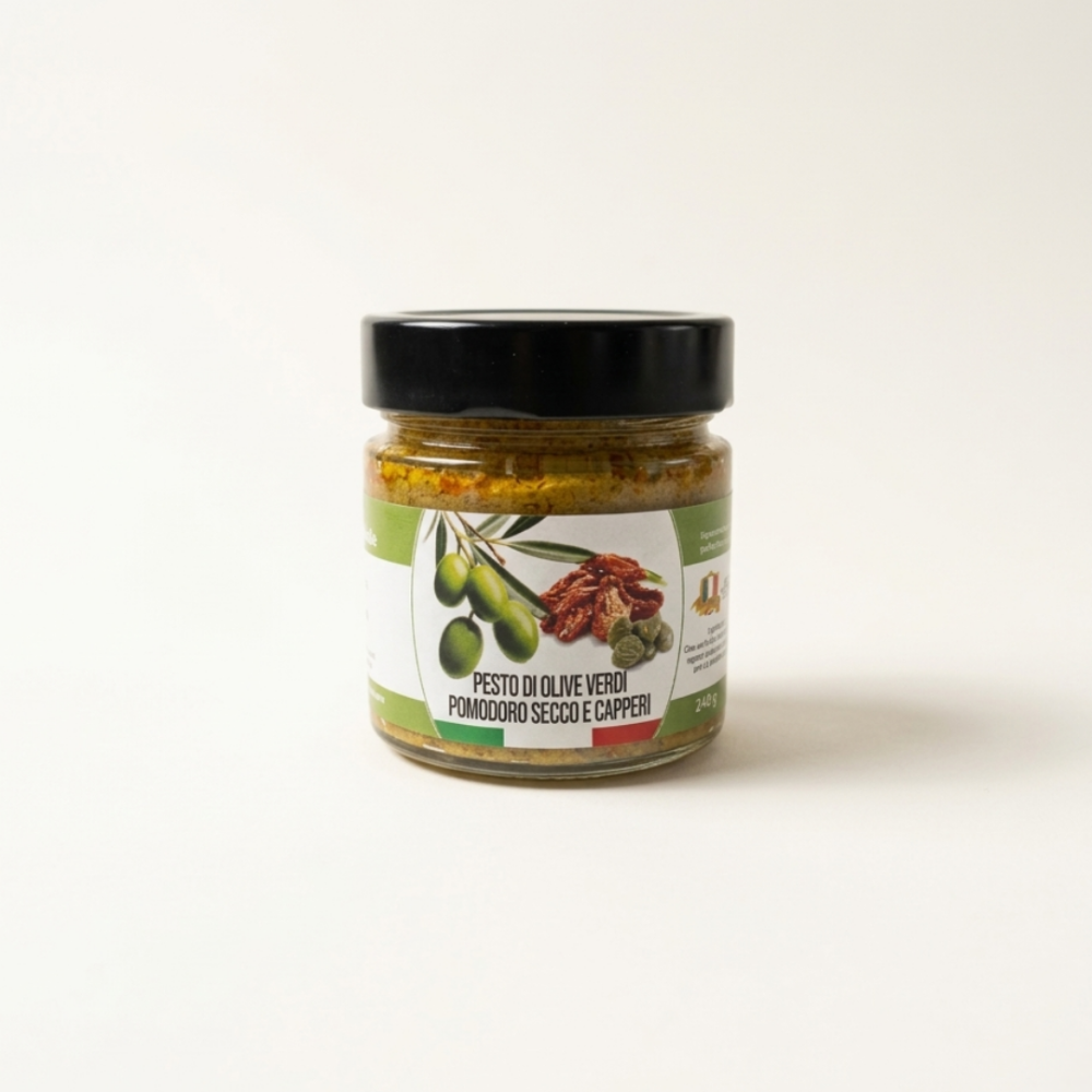 Immagine di Pesto di Olive, Pomodori Secchi e Capperi 240g
