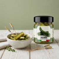 Immagine di Zucchine a Filetti Sott'Olio 190g
